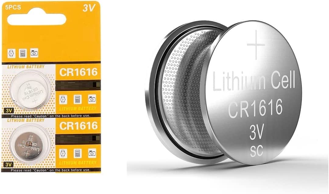 CR1616 Pile au lithium 3V 5 unités - Cablematic